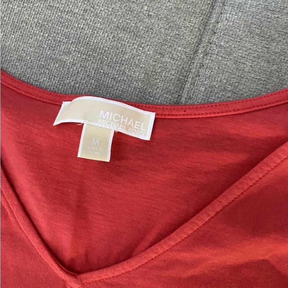 Michael Kors Coral Cold Shoulder Tee - Picture 3 of 3